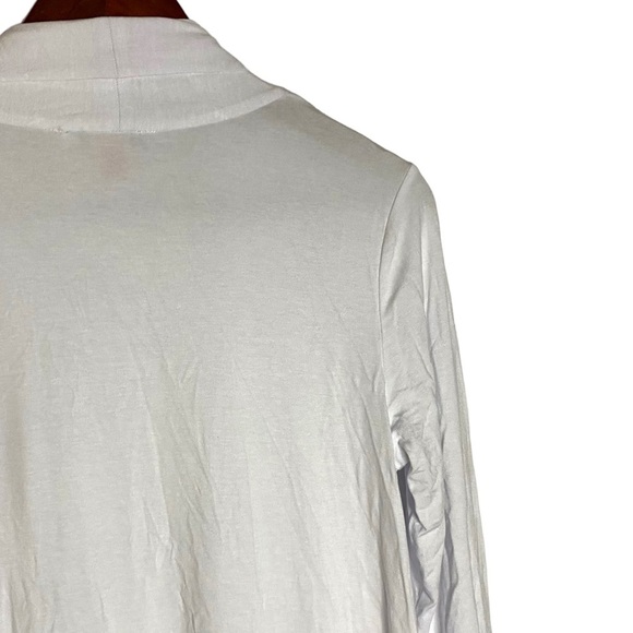 Vince Camuto Open Front Cardigan Ultra White Knit Long Length Long Sleeve Small - Picture 13 of 16